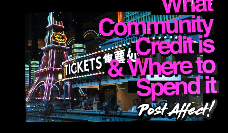 What Community Credit is & Where to Spend it