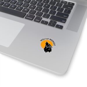 Wolf At Midnight Sticker