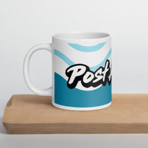 White glossy mug